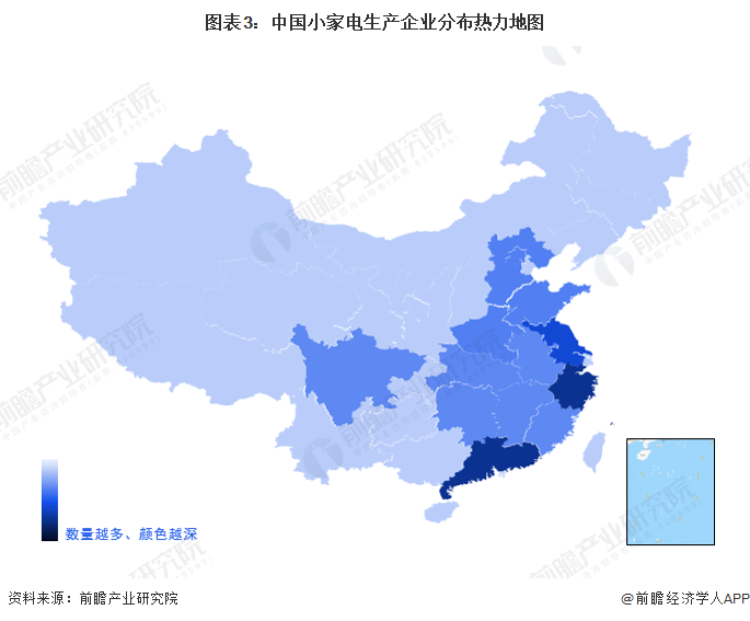 开云电竞【干货】小家电行业产业链全景梳理及区域热力地图(图3)